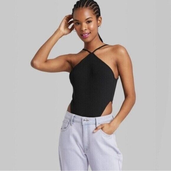 Wild Fable Women's Black Halter Bodysuit XXL - Picture 5 of 5